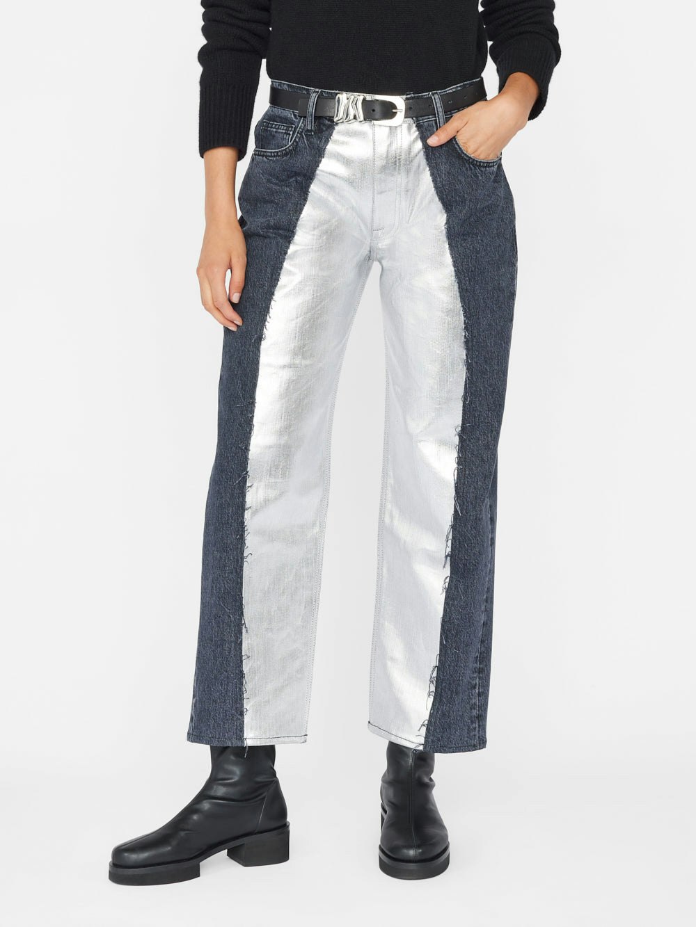 jeans front view